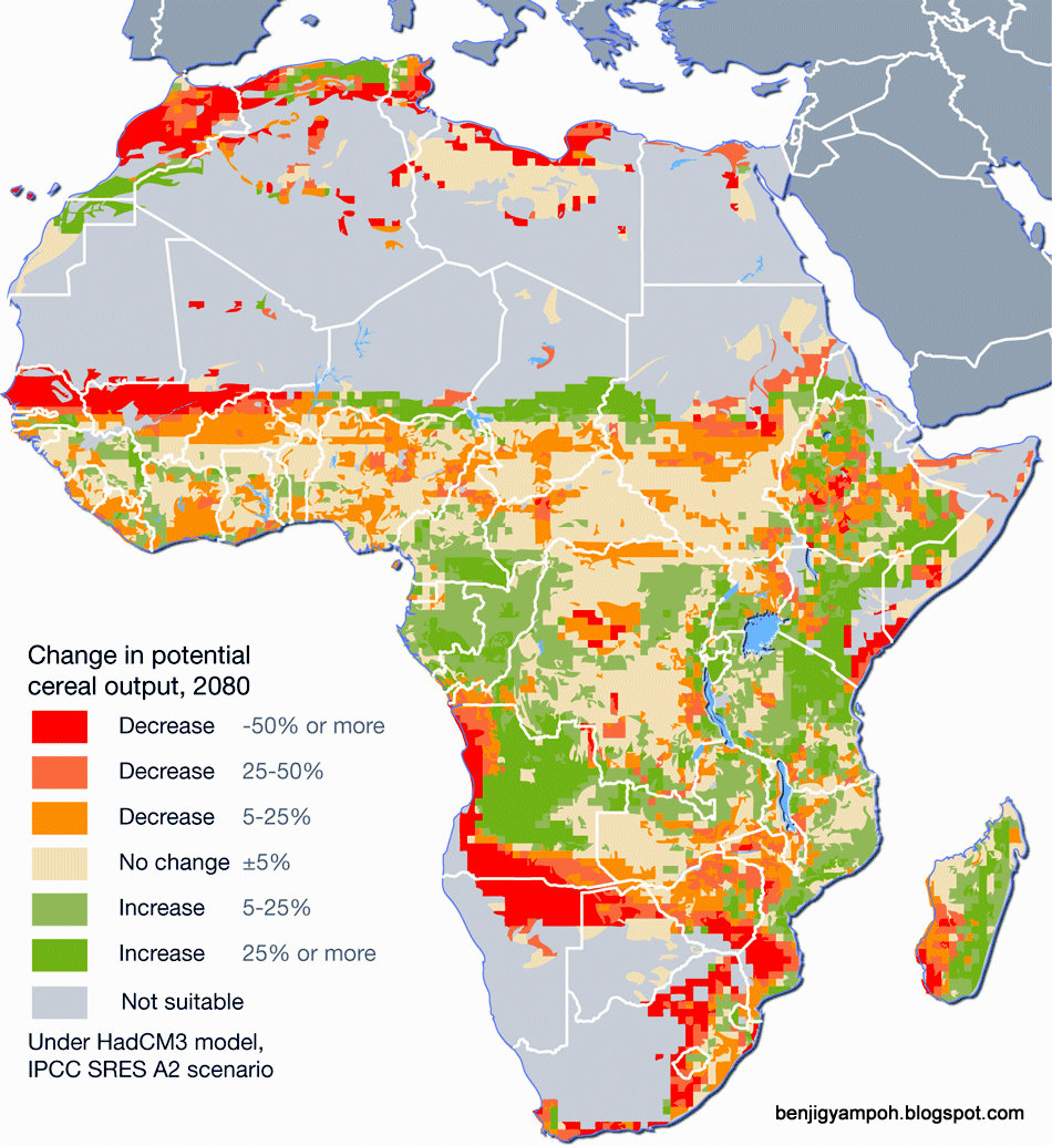 Producción agrícola en Africa y el cambio climático